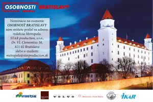 Mesačník Metropola vyhlasuje 13. ročník čitateľskej ankety Osobnosti Bratislavy 2021.